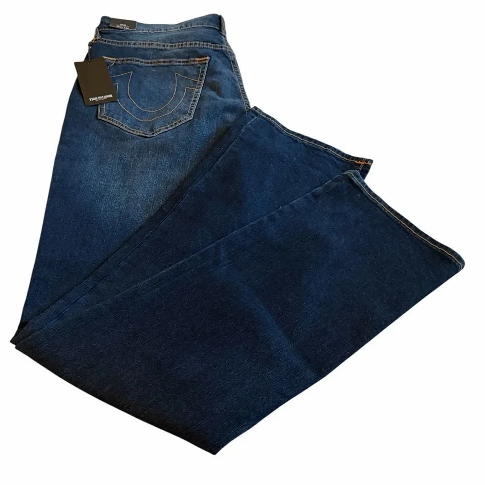 NWT True Religion Ricky Men's Straight Jeans W34/L34